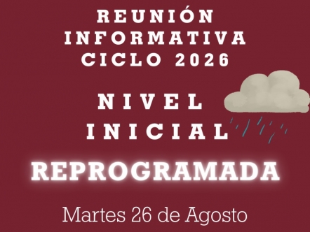 REUNIÓN INFORMATIVA CICLO 2026 REPROGRAMADA