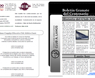 Boletín Granate del Centenario