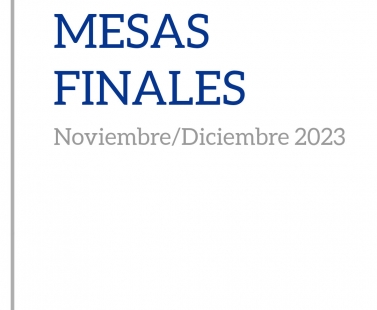 FECHAS DE EXAMEN Noviembre/Diciembre 2023