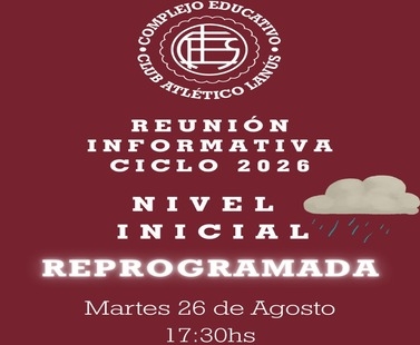 REUNIÓN INFORMATIVA CICLO 2026 REPROGRAMADA