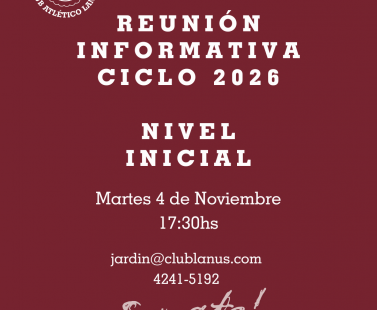 REUNIÓN INFORMATIVA CICLO 2026